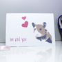 'Me And You' Hamster Valentine's Day Card, thumbnail 2 of 2