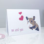'Me And You' Hamster Valentine's Day Card, thumbnail 1 of 2