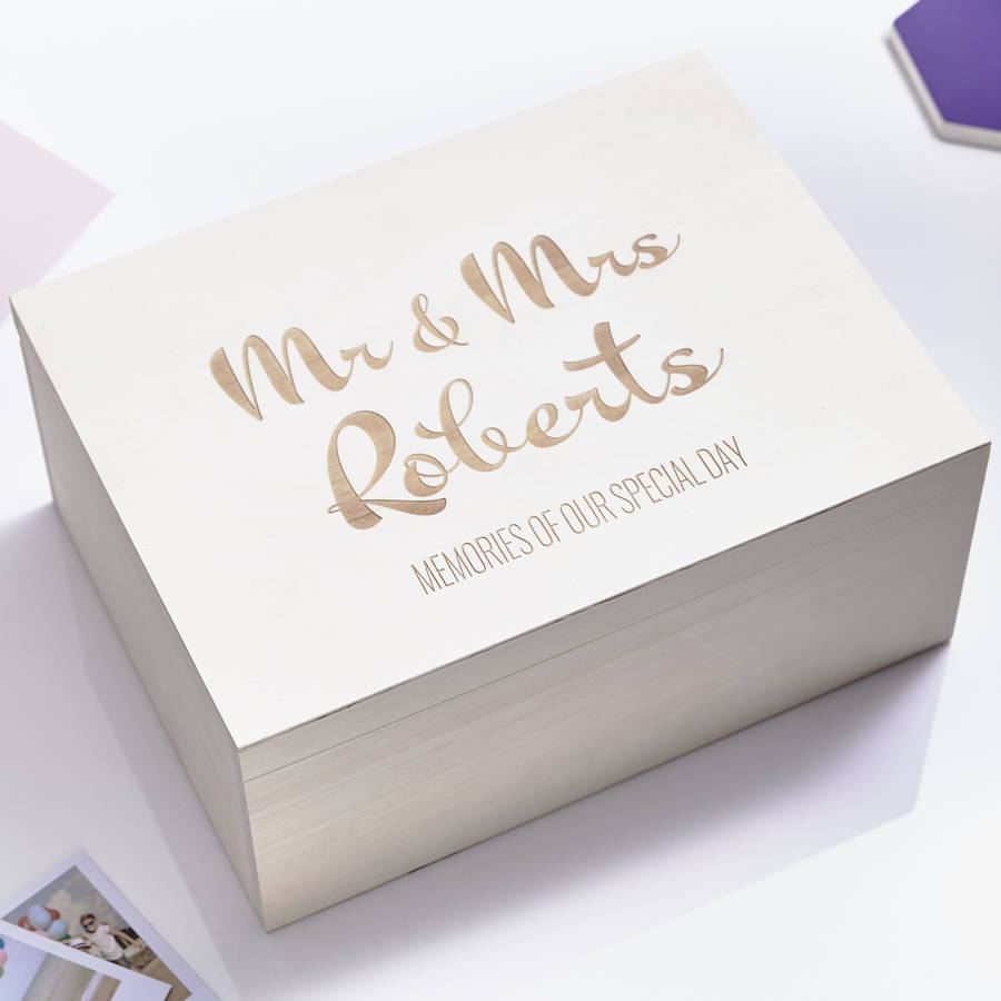 Wedding Keepsake Box Personalized Wedding Keepsake Chest