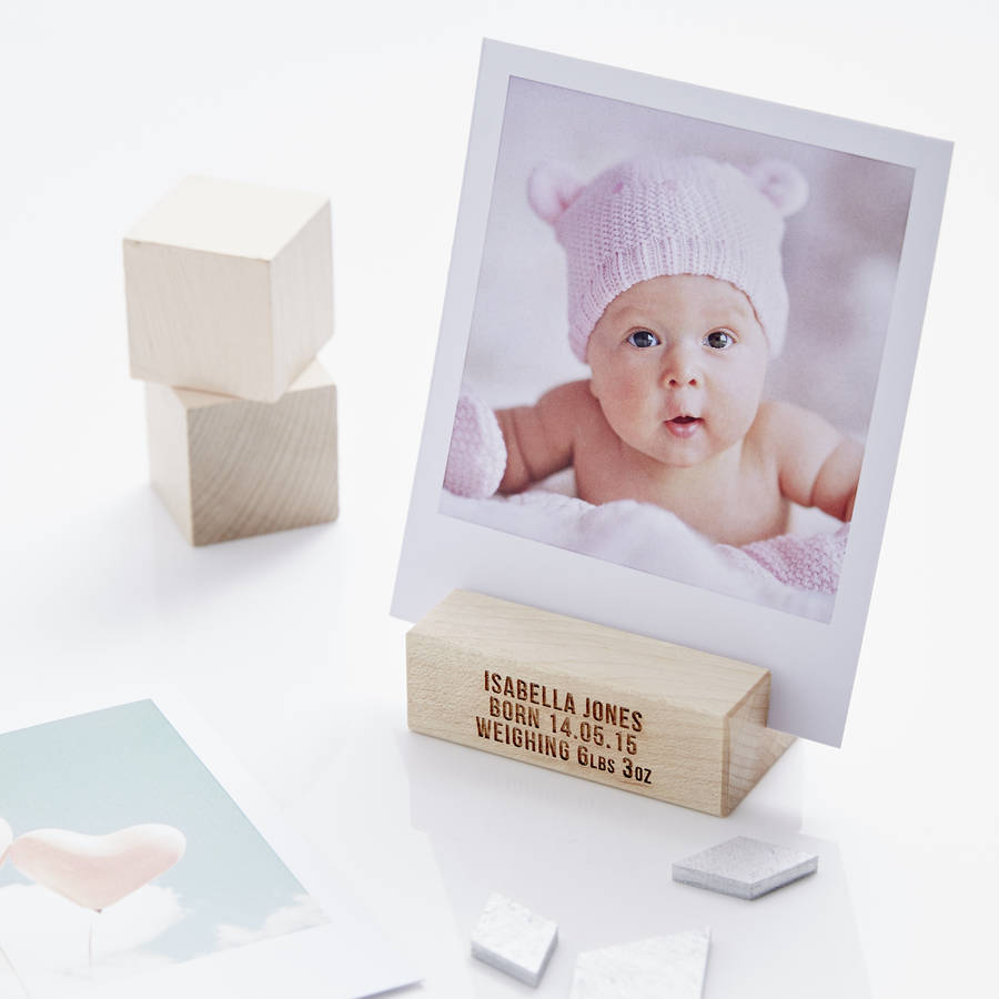 Personalised Baby Photo Block, 1 of 7