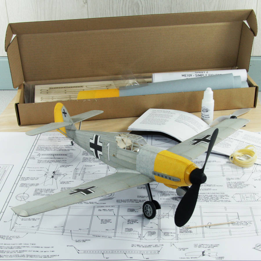 Vintage Traditional Balsa Model Aircraft Kit By Cleancut Wood