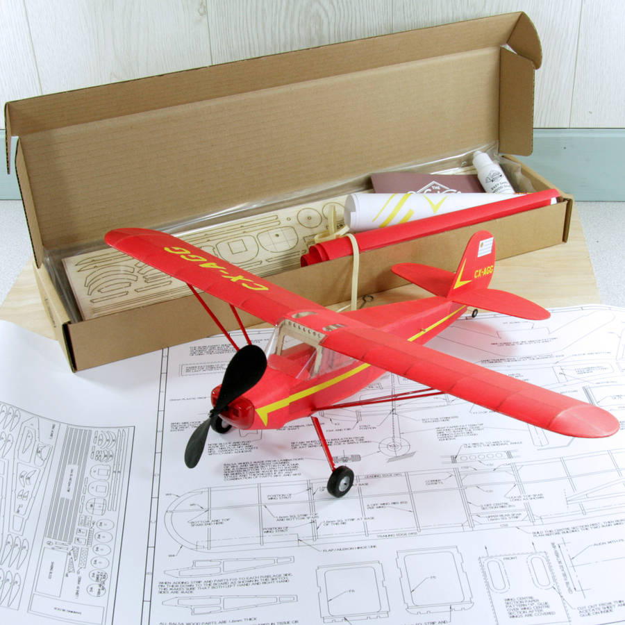 Vintage Traditional Balsa Model Aircraft Kit By Cleancut Wood