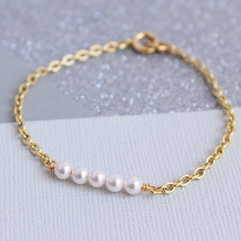 Delicate Swarovski Pearl Bracelet, 9 of 11