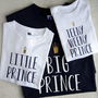 Personalised Father, Son And Baby Prince T Shirts, thumbnail 1 of 6