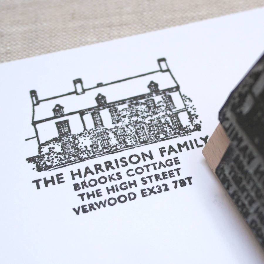 Personalised House Illustration Stamp, 1 of 5