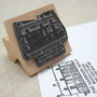 Personalised House Illustration Stamp, thumbnail 2 of 5