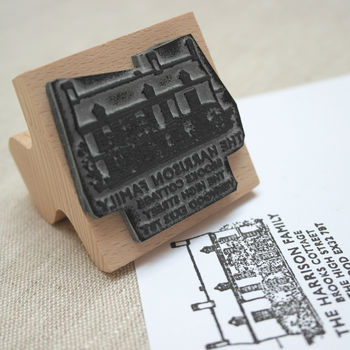 Personalised House Illustration Stamp, 2 of 5