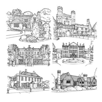 Personalised House Illustration Stamp, 4 of 5