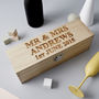Personalised Wooden Wedding Bottle Box, thumbnail 1 of 3