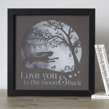 'Love You To The Moon And Back' Nursery Lamp, 4 of 10