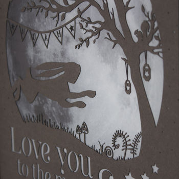 'Love You To The Moon And Back' Nursery Lamp, 7 of 10