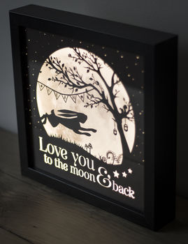 'Love You To The Moon And Back' Nursery Lamp, 8 of 10