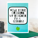 thank you teacher card by kelly connor designs | notonthehighstreet.com