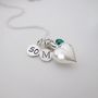 Silver Birthstone Necklace, thumbnail 8 of 12