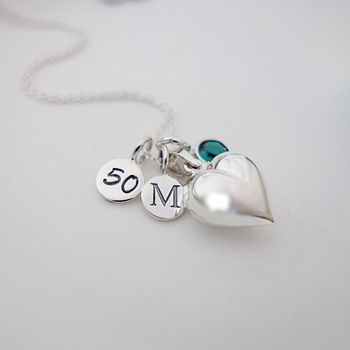 Silver Birthstone Necklace, 8 of 12