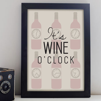 'Wine O'clock Print, 3 of 4