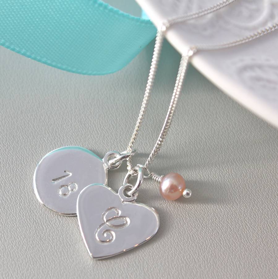 Personalised Sterling Silver Initial Pendant By Claudette Worters