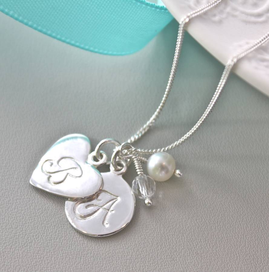 Personalised Sterling Silver Initial Pendant By Claudette Worters ...