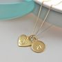 Gold Vermeil Initial And Number Necklace, thumbnail 2 of 6