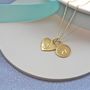 Gold Vermeil Initial And Number Necklace, thumbnail 6 of 6