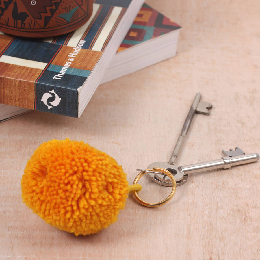Pom Pom Basic Keyring By Bohemia