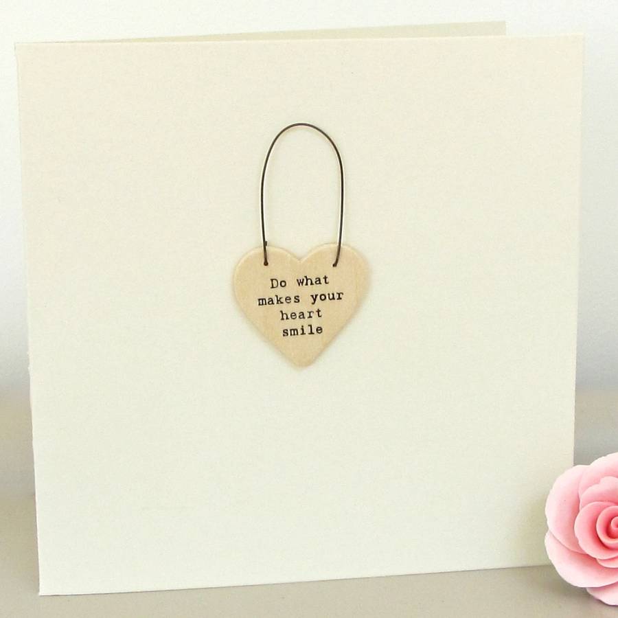 Handmade 'Smile' Greetings Card By Chapel Cards | notonthehighstreet.com