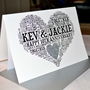 Personalised 10th Wedding Anniversary Love Sparkle Card, thumbnail 9 of 12