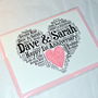 Personalised 10th Wedding Anniversary Love Sparkle Card, thumbnail 10 of 12
