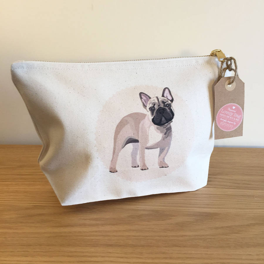 French Bulldog Zip Bag By Sirocco Design