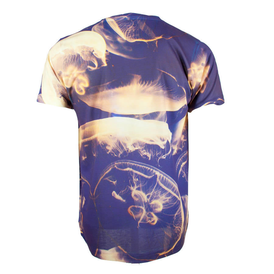 Unisex Photographic Jellyfish Printed T Shirt Tee By Jenny Collicott