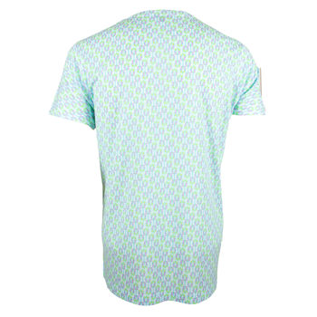 Unisex Blue Elephant Textured Printed T Shirt Tee, 2 of 2