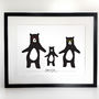 We Love To Boogie, Family A3 Print, thumbnail 3 of 7