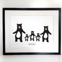 We Love To Boogie, Family A3 Print, thumbnail 5 of 7