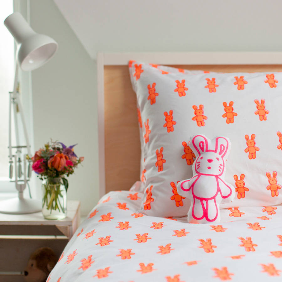 pink bunny cushion