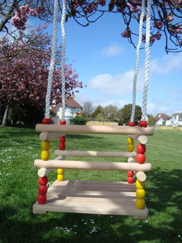 Personalised Wooden Toddler Swing, 3 of 12