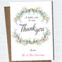 Personalised Floral Thank You Card, thumbnail 1 of 1