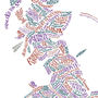 Literary Britain Map Print, thumbnail 2 of 2