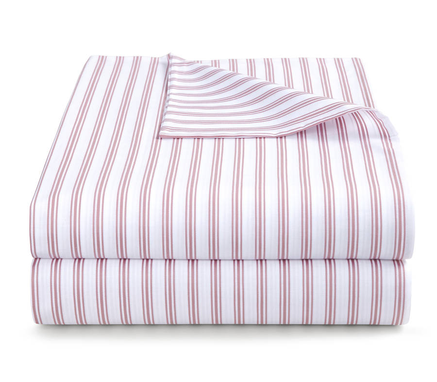 ticking stripe rose pink duvet cover by harriet hare ...