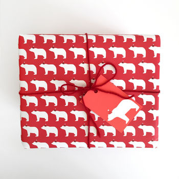 Bears In Santa Hats, Wrapping Paper, 4 of 5