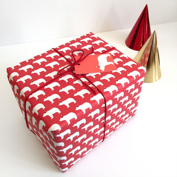 Bears In Santa Hats, Wrapping Paper, 5 of 5
