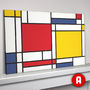 Mondrian Inspired Abstract Geometic Art Print, thumbnail 1 of 6