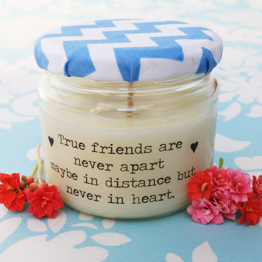 'true friends' friendship candle by lumitique 'true friends' friendship candle by lumitique