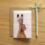 Recycled Hare Greeting Card, thumbnail 2 of 3