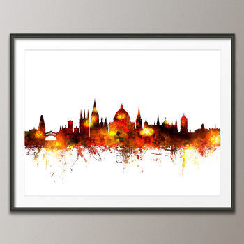 Oxford Skyline Cityscape Art Print, 2 of 6