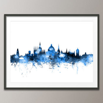 Oxford Skyline Cityscape Art Print, 3 of 6