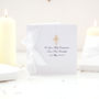 Gold Diamante Cross Personalised 1st Communion Card, thumbnail 1 of 3