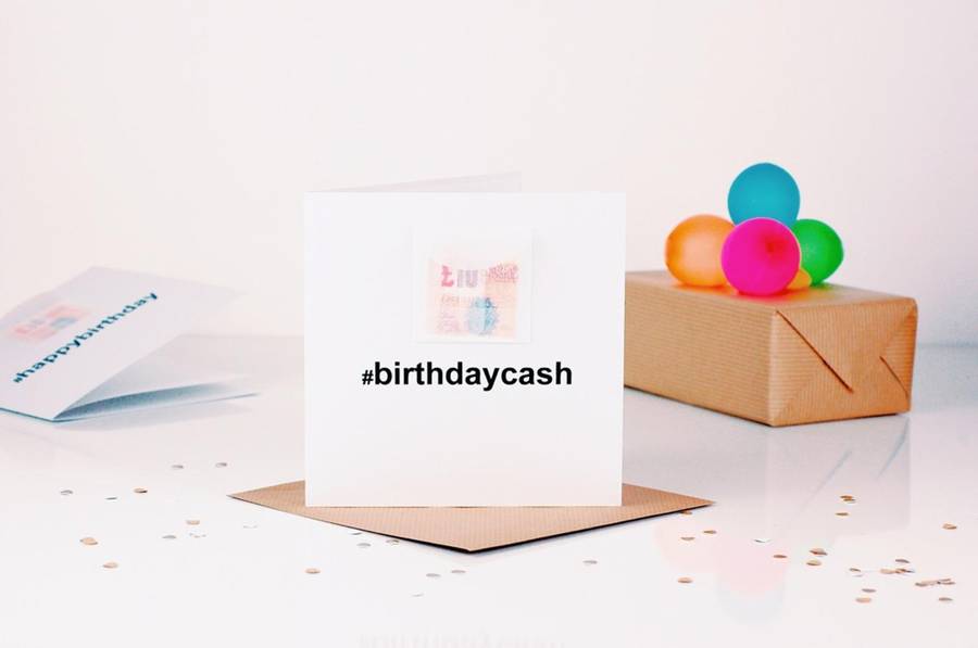 Hashtag Personalised 18th Birthday Card Cash Gift By The Luxe Co