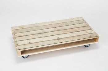 'Glacier' Wood And Glass Coffee Table, 3 of 3