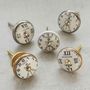 Vintage Antique Clock Face Cupboard Knobs, thumbnail 1 of 8