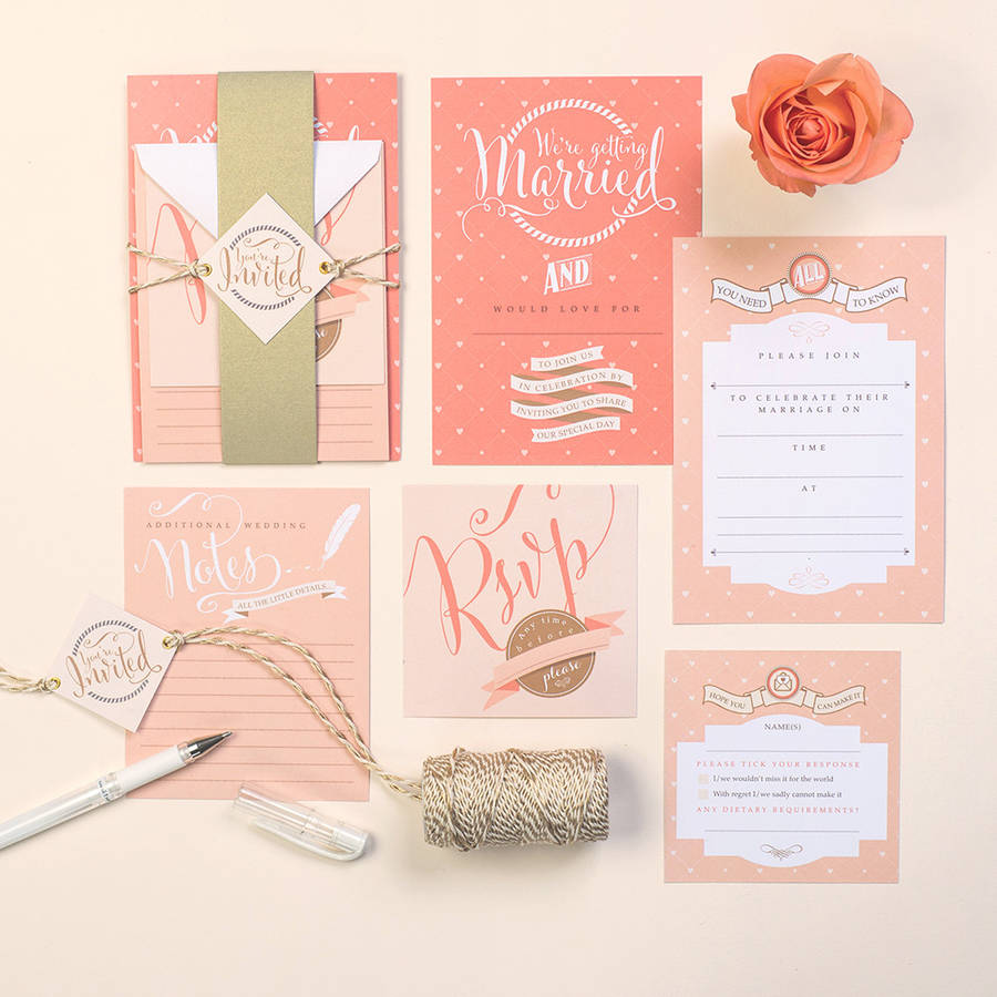 Luxury Wedding Stationery Kits By Paperknots Notonthehighstreet Luxury Wedding Stationery Kits